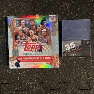 Topps Holiday Mega Box - Red and Silver